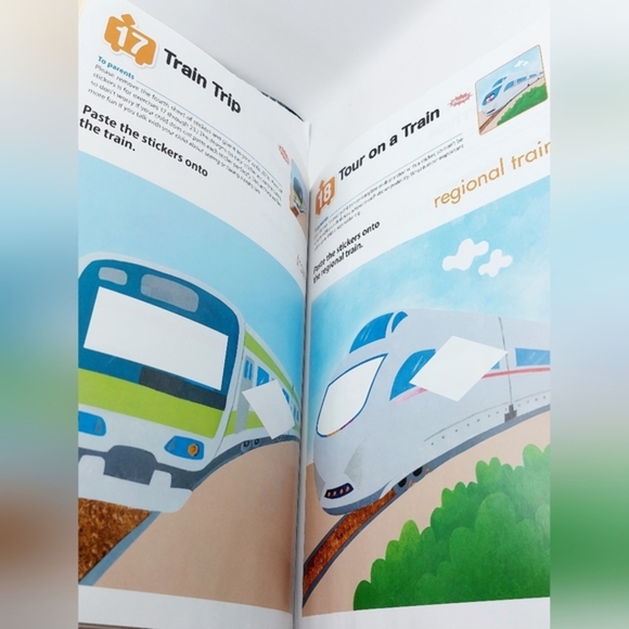 Kumon Step-By-Step Stickers : Trains, Planes, and More (2014, Paperback) - Picture 3 of 4